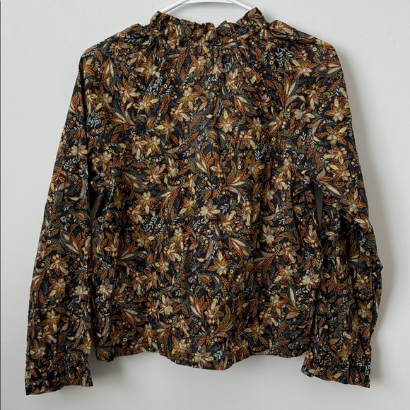 Doen Juna Top In Noir Narcissus Floral Size: S - Picture 8 of 8